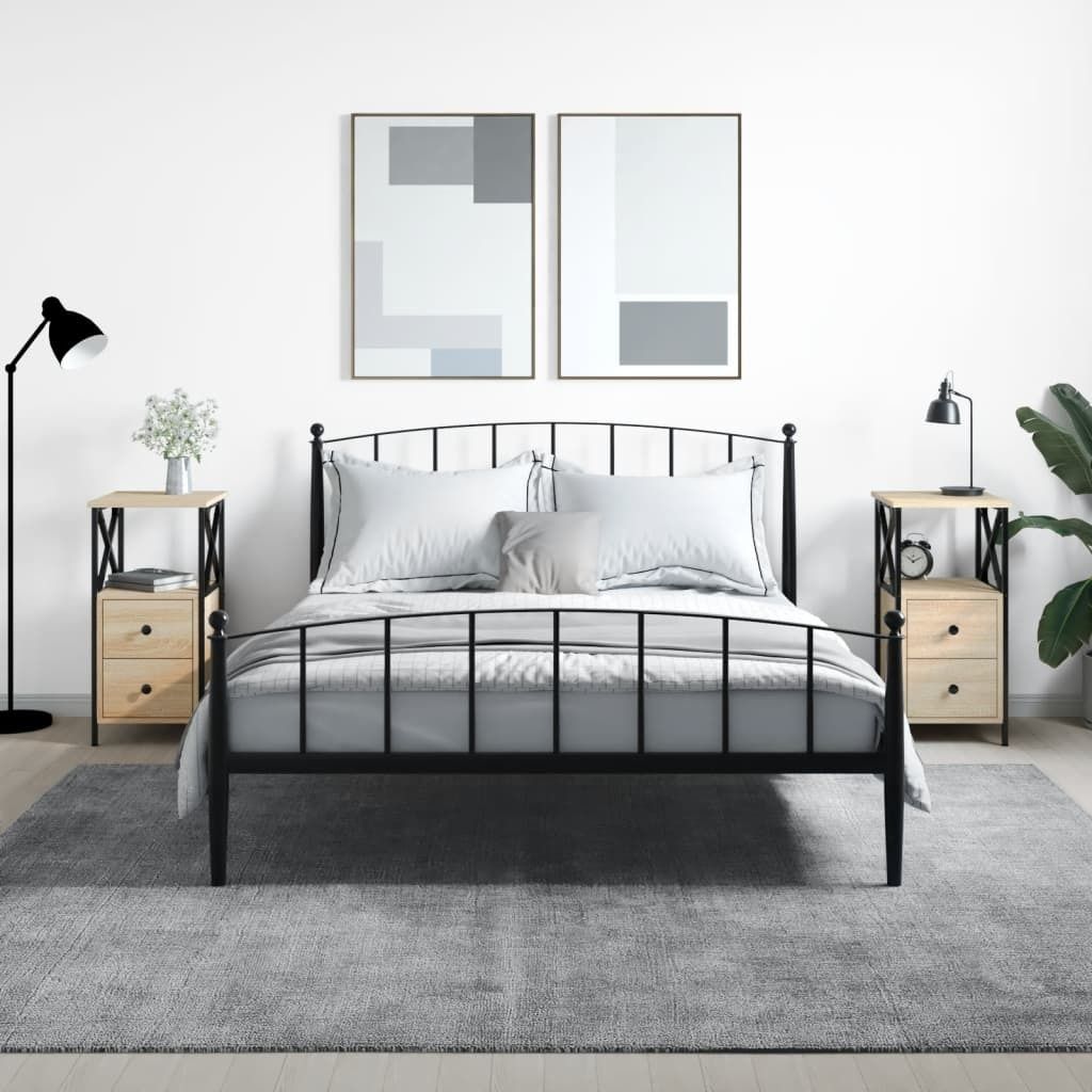 vidaXL Noční stolky 2 ks dub Sonoma 34x35,5x70 cm výrobek Obrázek produktu 