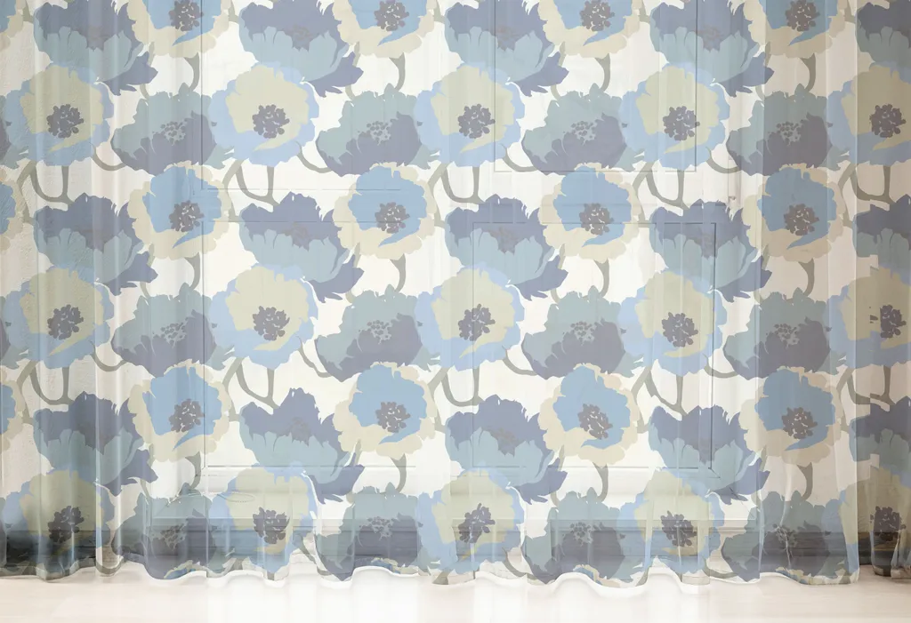 Grande tenture murale décorative en satin fleurs romantiques 210x274