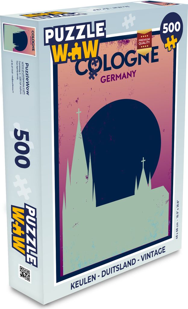 MuchoWow Puzzle 500 Teile Köln - Deutschland - Vintage - Köln Deutschland - Denken - Spiel - Toy