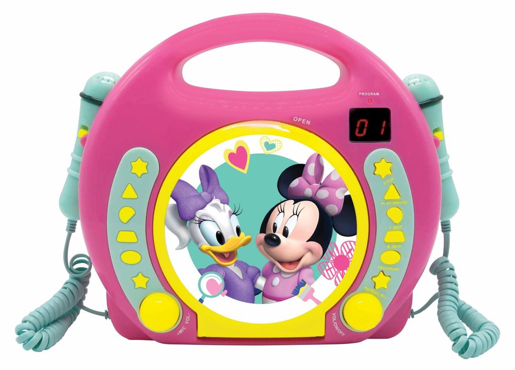 Lettore CD portatile Disney Minnie con 2 microfoni Sing Immagine del prodotto 