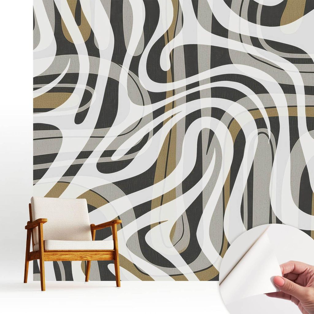 Fototapete selbstklebend - 250x250 cm - Tapete - Wandtapete - Wandbilder - Klebefolie - Dekofolie - Tapete Folie - Wand - Dekoration - Wohnzimmer -...