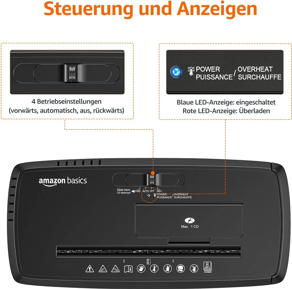 Tritacarte Amazon Basics 8 Fogli | Protezione Privacy Casa - 12
