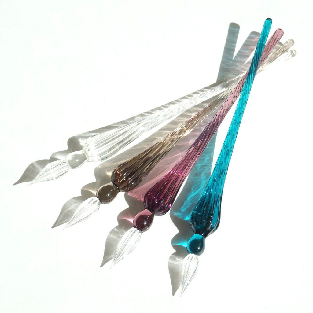 Jacques Herbin Runde Glasfeder 18 cm - Grün 21437T Produktbild 