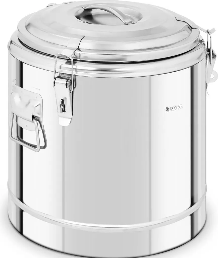 Conteneur thermique de 22 L en acier inoxydable pour repas chaud pro