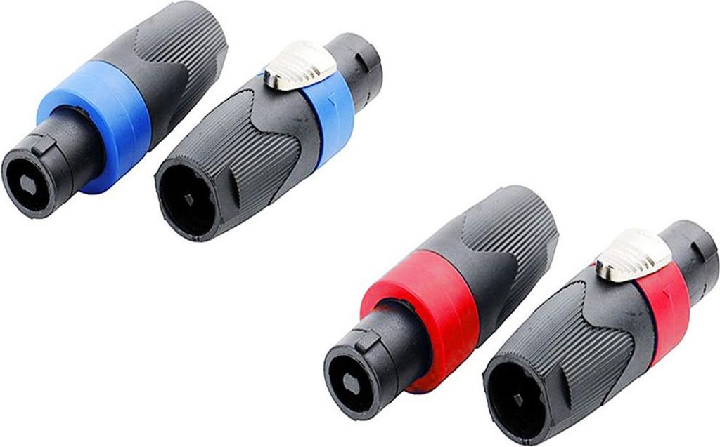 Audioverbinder / Lautsprecherstecker 4-polig, NL4FC : Blau Farbe: Blau