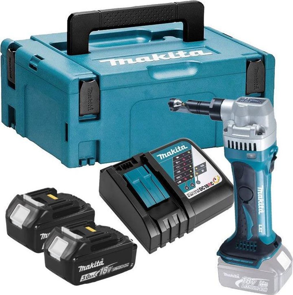 Grignoteuse 18 V Li-Ion (2x3.0 Ah) en coffret MAKPAC - Image du produit 