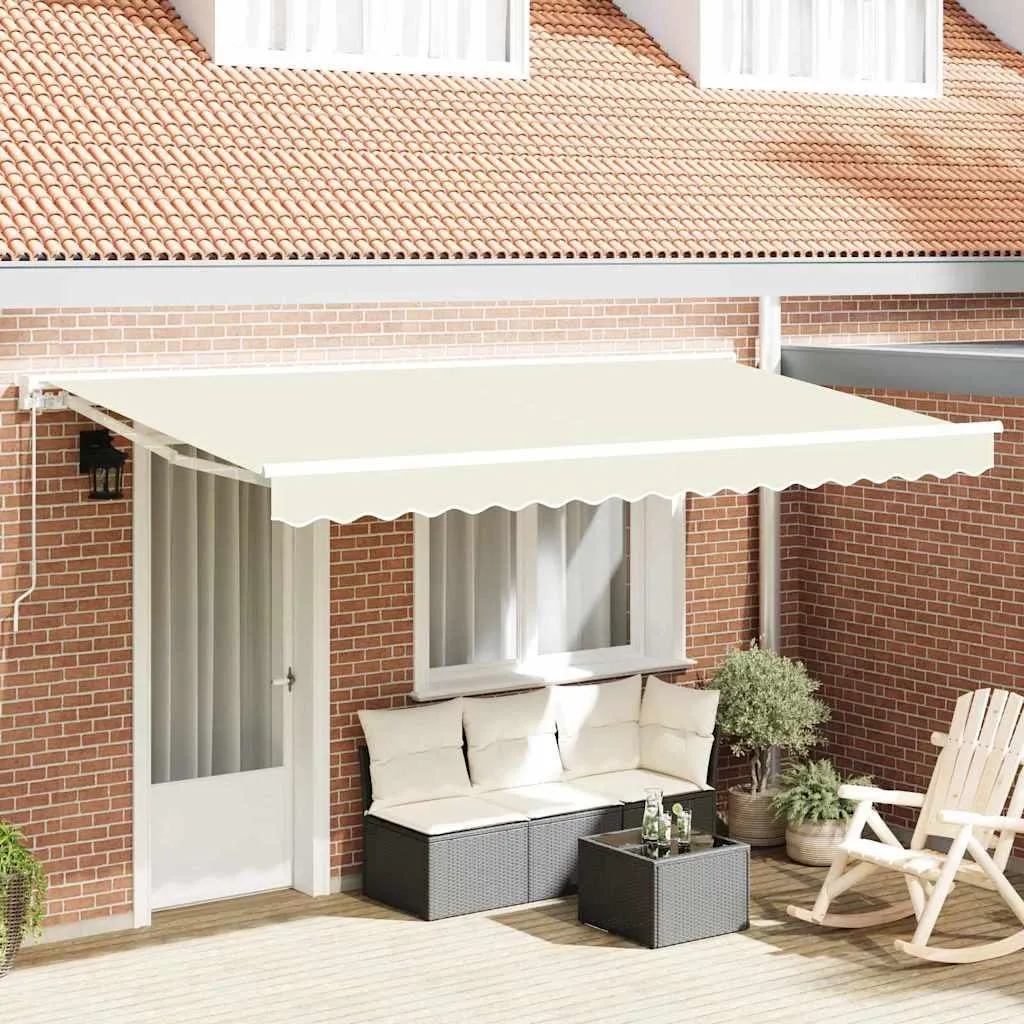 Tessuto Tenda Sole 380x195 Maison Exclusive Crema Poliestere UV
