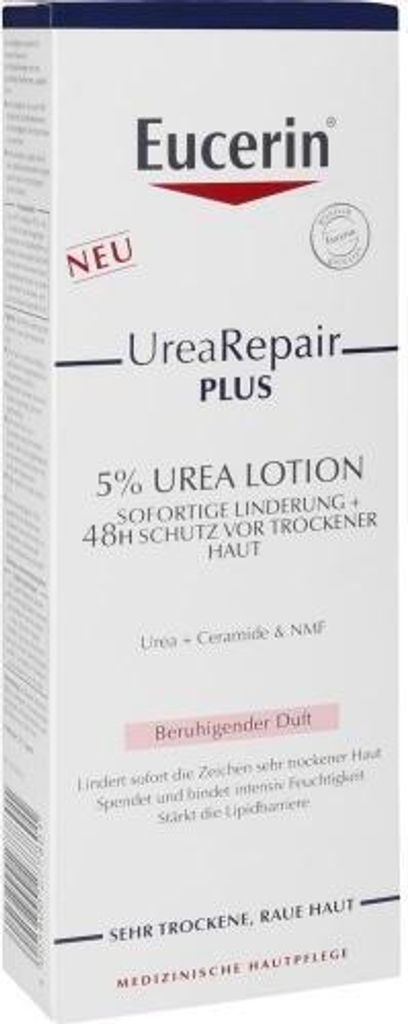 Eucerin UreaRepair Plus 5% Urea Lotion mit beruhigendem Duft (250 ml)