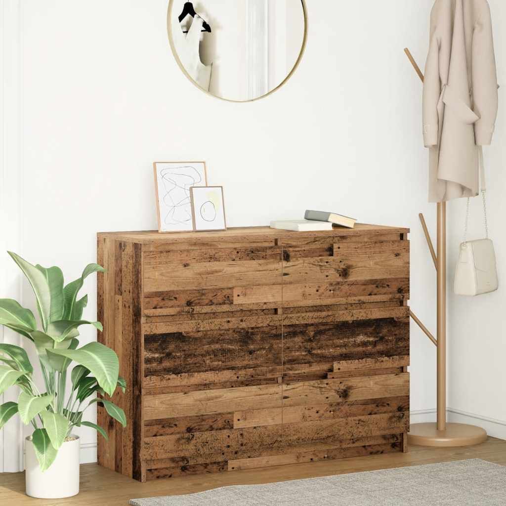 vidaXL Sideboard Altholz-Optik 100x35x76 cm Holzwerkstoff
