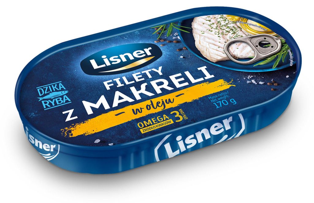 Filety z makreli w oleju Lisner 170g Zdjęcie produktu 