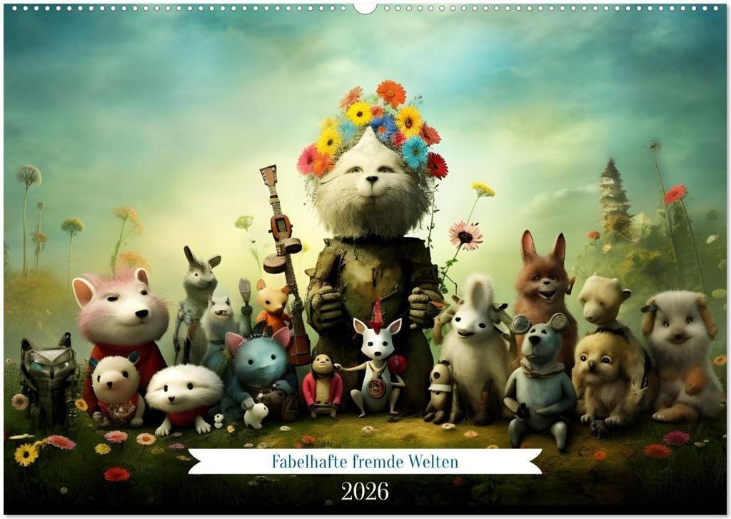 Fabelhafte fremde Welten (Wandkalender 2026 DIN A2 quer), CALVENDO Monatskalender
