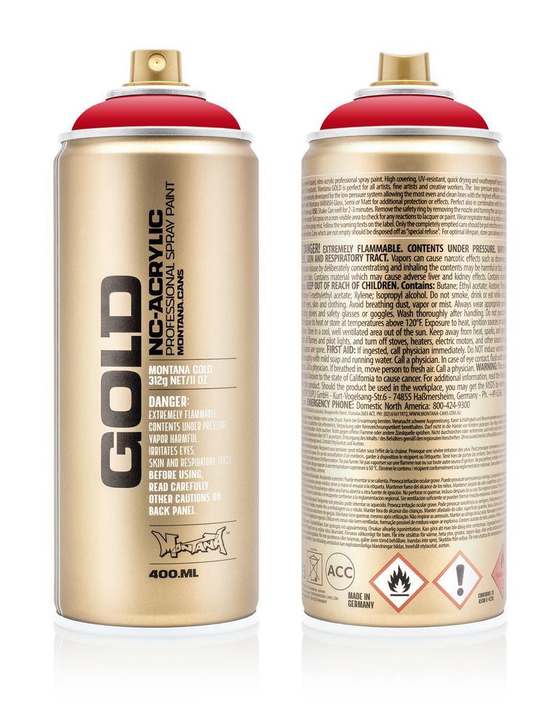 Montana Montana Gold Spraydose 400 ml Shock Red Produktbild 