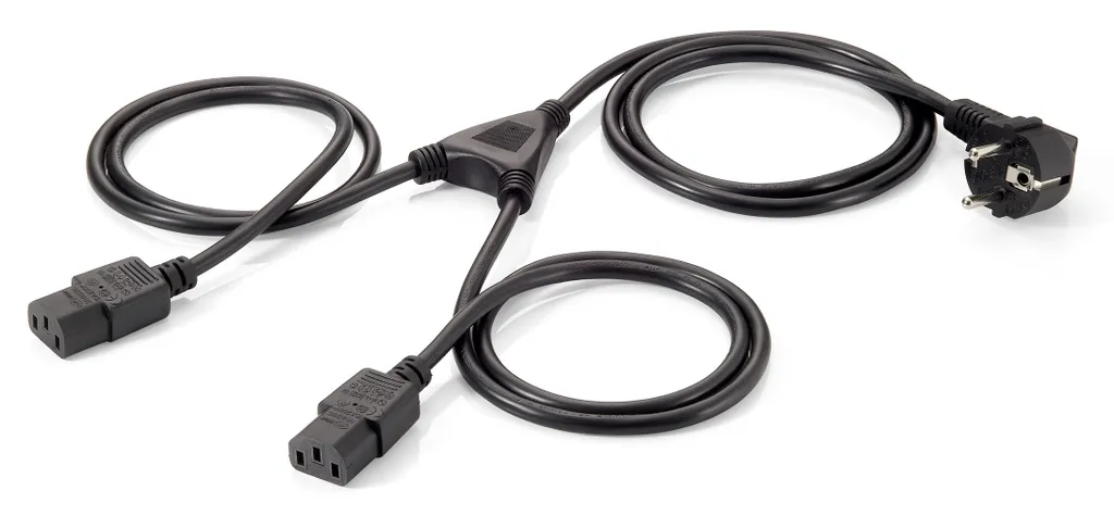 Equip 112220 Cavo Alimentazione Industriale Schuko a 2x IEC C13 1,8m