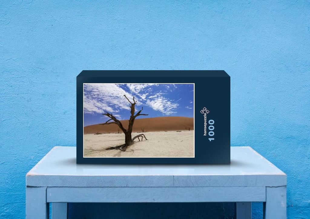 hansepuzzle 75074 - Afrika Puzzle, 1000 Teile, Natur, 60,0 x 46,0cm mit hochwertiger Aufbewahrung, Kartonbox und wiederverschließbarem Beutel