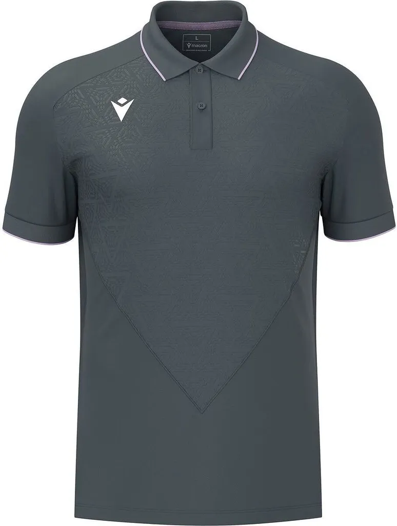Polo Respirant Macron Thunder Baldwin Violet et Anthracite en M