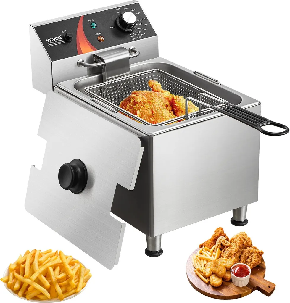 Friggitrice Inox 9L 3100W Professionale | Aggiornamento 2026 200°C