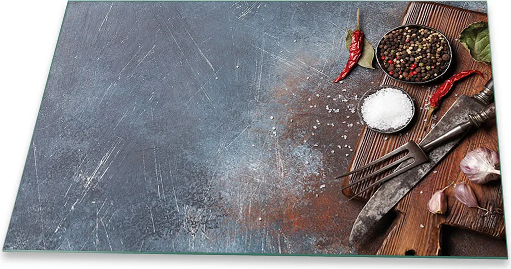 Piastra di copertura del piano di cottura in ceramica per l'alzatina in vetro decorazione universale 80x52 spezie marrone