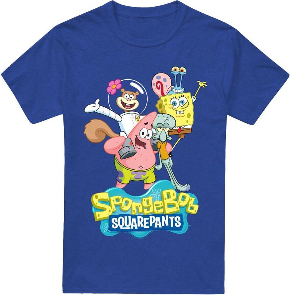 SpongeBob SquarePants - T-Shirt für Herren/Damen Uni TV18379 (S) (Königsblau)