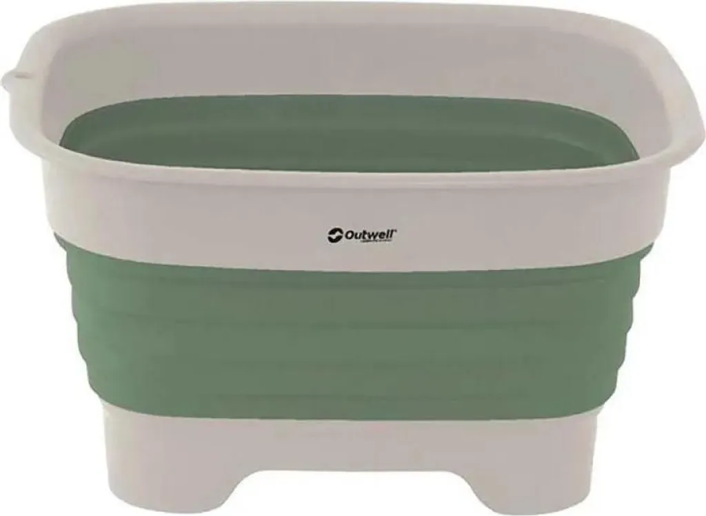 Seau pliable gain de place Outwell Vert - Vidange facile et rapide