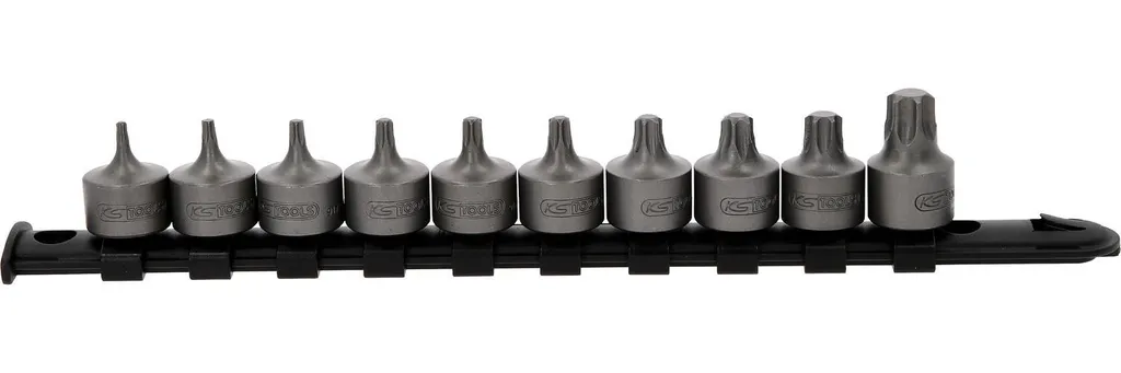 Coffret de douilles tournevis 3/8 pouces Torx courtes de T10 à T55