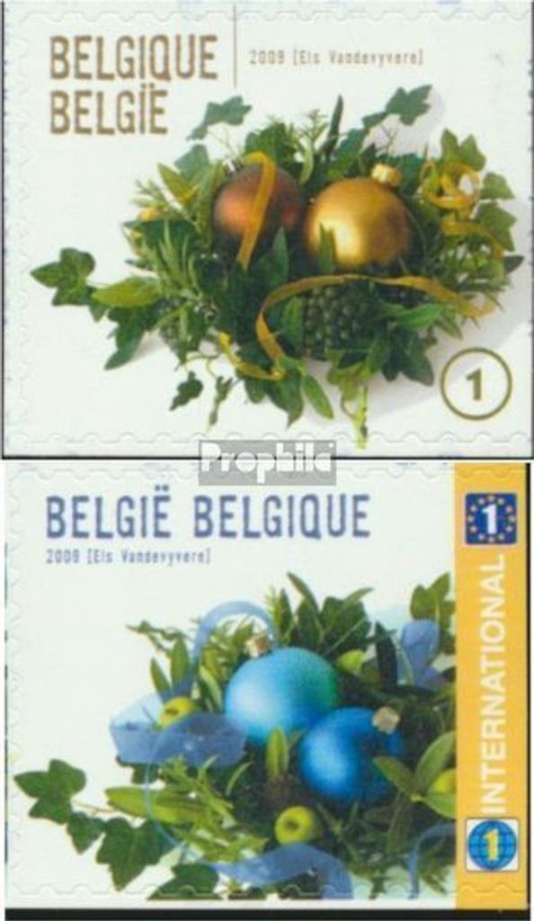 Briefmarken Belgien 2009 Mi 4027Dr-4028Dr (kompl.Ausg.) postfrisch Weihnachten