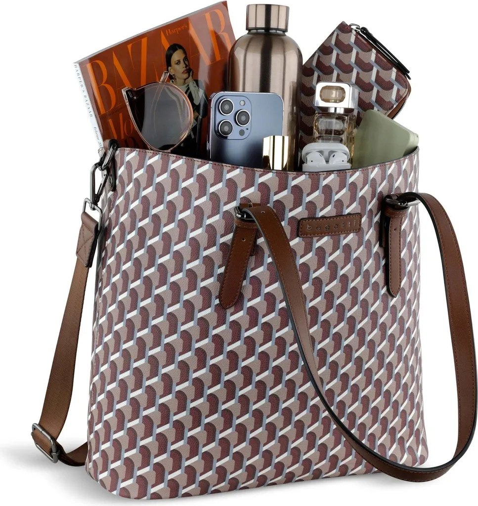 Sac shopper bugatti Ella Oyard multicolore avec grand compartiment