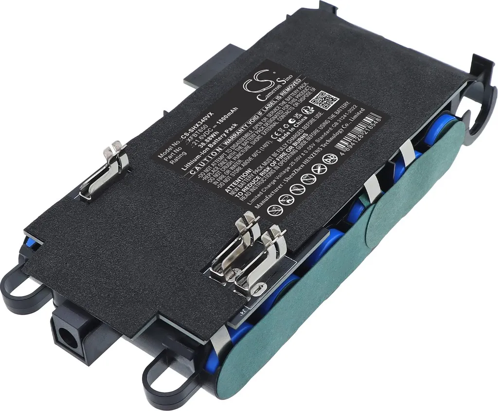 Batterie haute capacité pour Shark IZ340H IX141H remplace XFBT650 25V