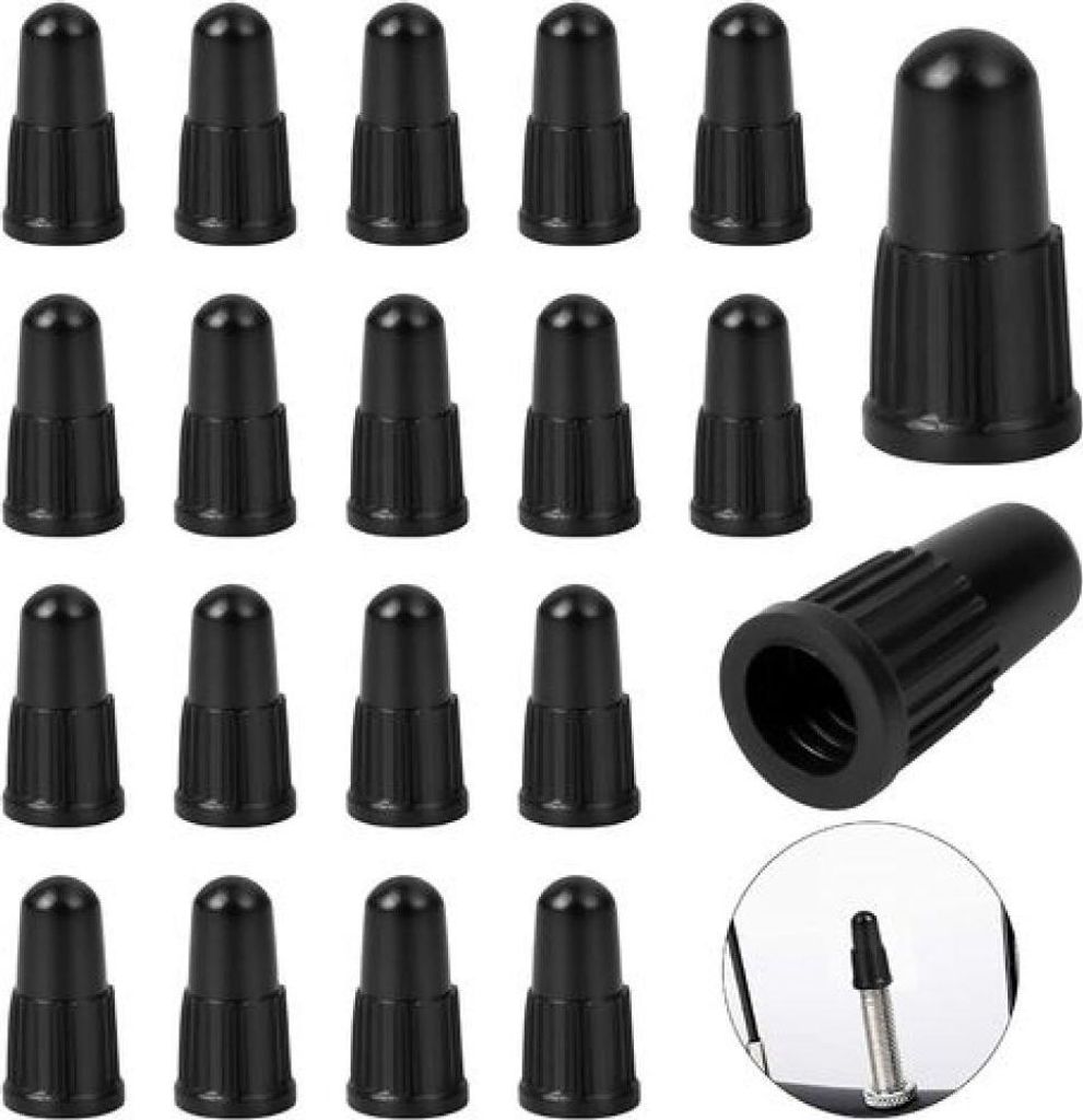 20 Stück Fahrradventilkappen, Ventiladapter, französische Fahrradventilkappe, Kunststoff-Fahrrad-Staubkappe, verwendet für Mountainbikes, Rennr...