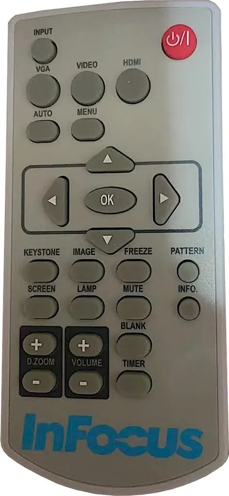 Télécommande InFocus Navigator 6 infrarouge avec boutons de navigation