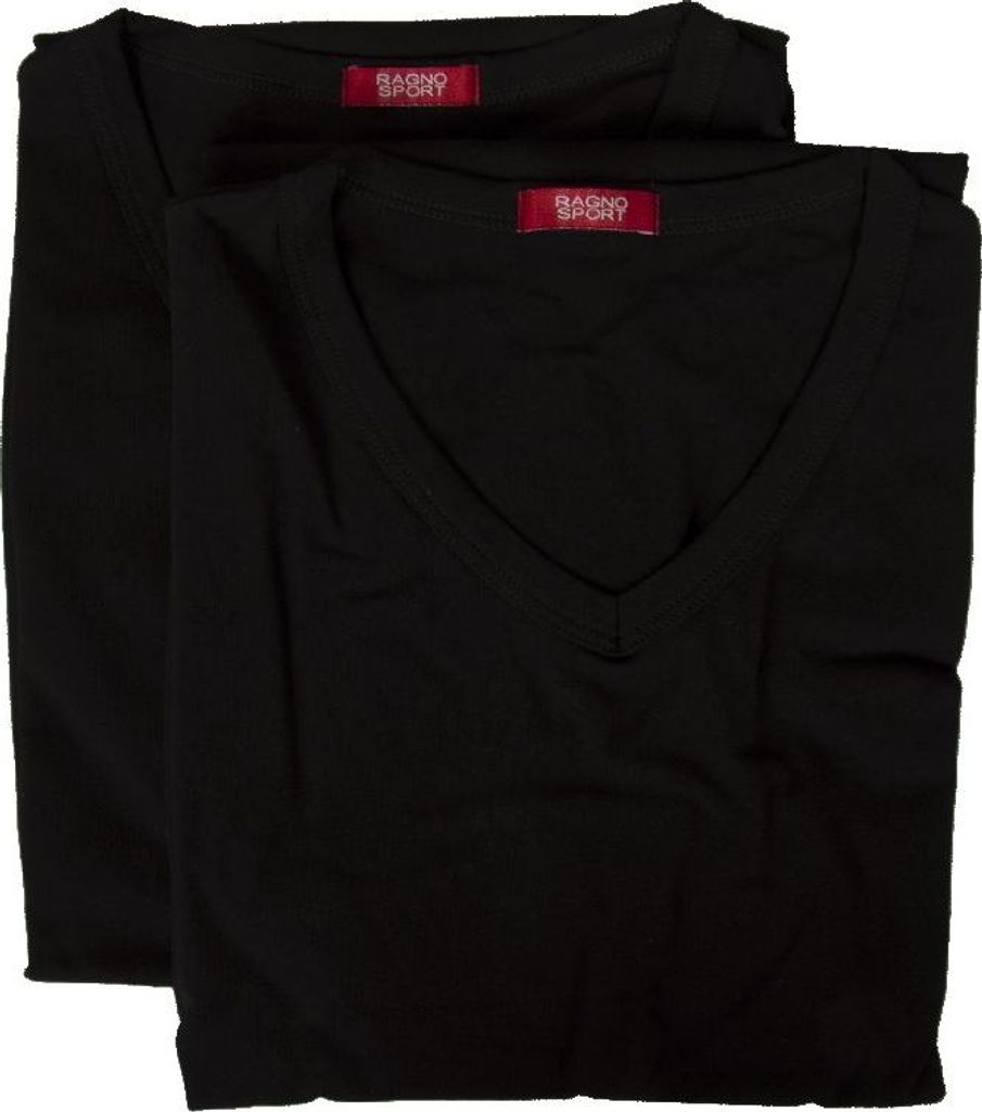 Packung mit 2 Herren-Kurzarm-T-Shirts mit Stretch-Baumwoll-Bipack aus Stretch-Baumwolle mit V-Ausschnitt Artikel 601478, 3-TERZA (EU S - F 2 - USA ...