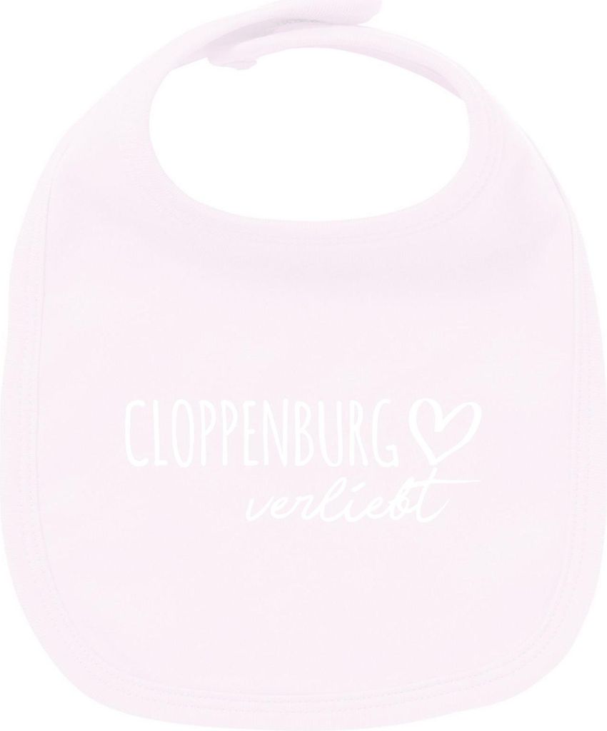 Huuraa Unisex Babylatz Cloppenburg verliebt Geschenk Babypink Baumwolle Cloppenburg Mitbringsel