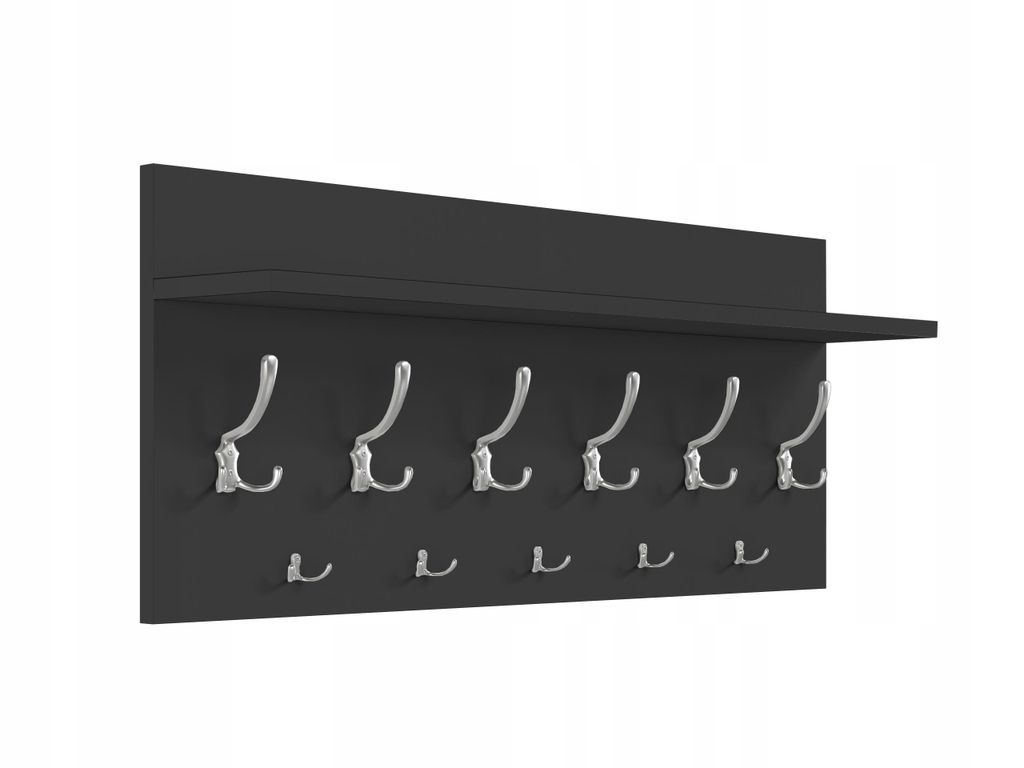 Portemanteau mural XXL « Graphite » 100 cm | Portemanteau Image du produit 
