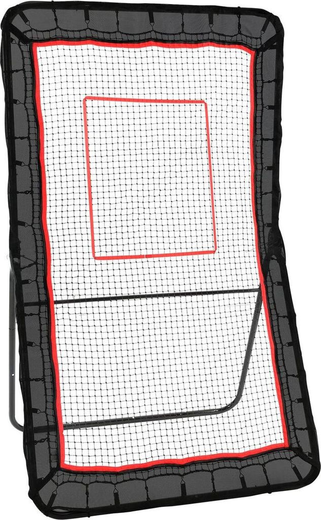 Lacrosse-Rebounder für den Garten, 4 x 7 ft Volleyball-Rückprallnetz, Pitchback Throwback Baseball-Softball-Rücklauf-Trainingswand, verstellbare...