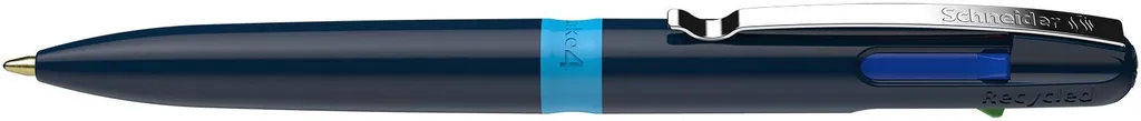 Penna 4 Colori Schneider Take 4 Indelebile M - Pack 10 Blu