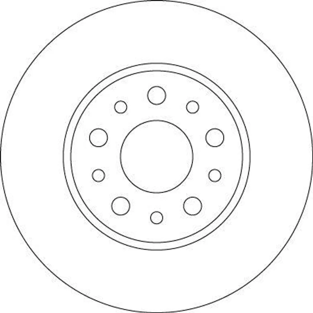 Disque de frein TRW DF6228 OE 51885409 pour Fiat 500L de haute qualité