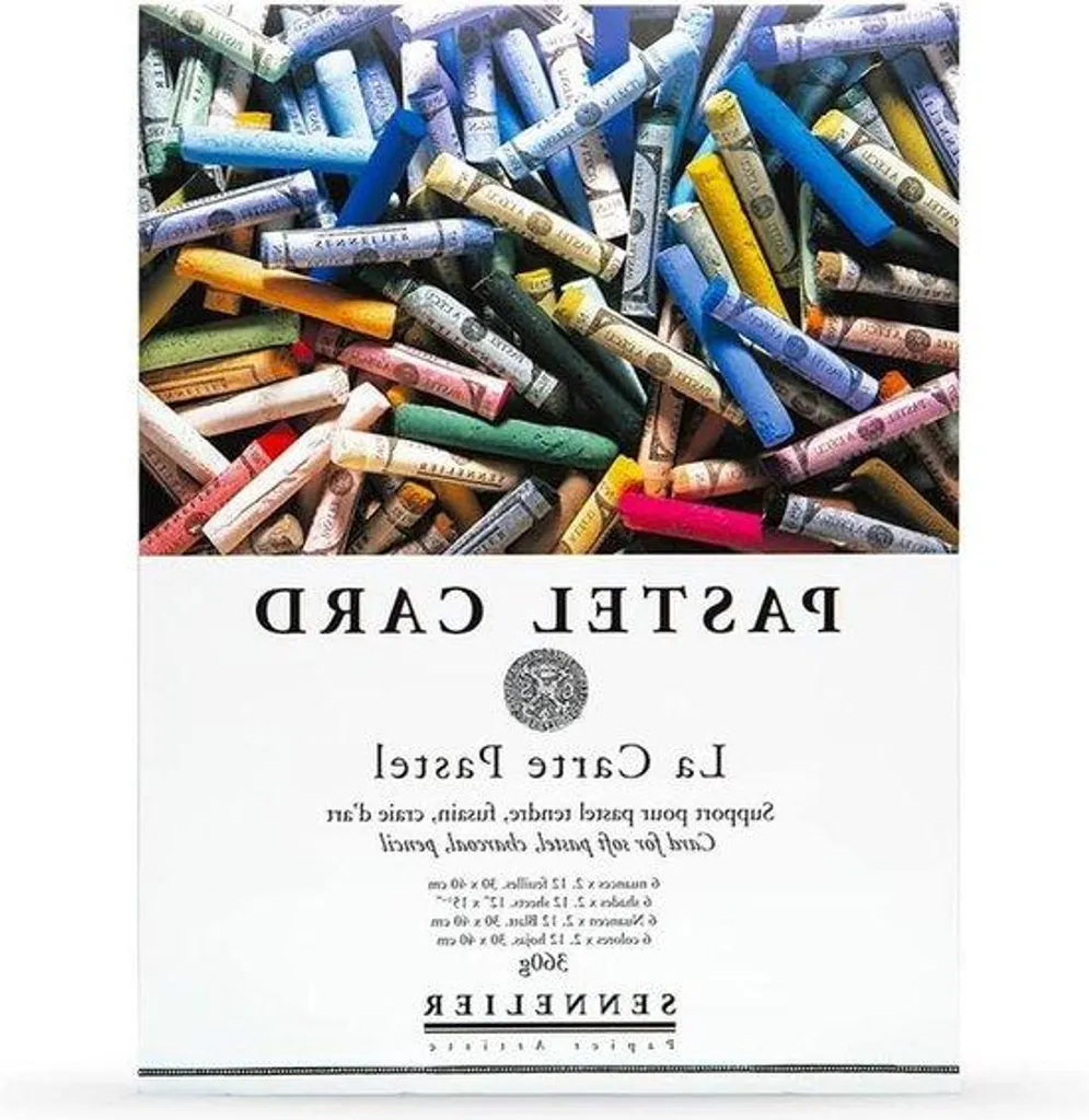 Papier abrasif 360g pour pastel, 12 feuilles de 40x30 cm en 6 teintes