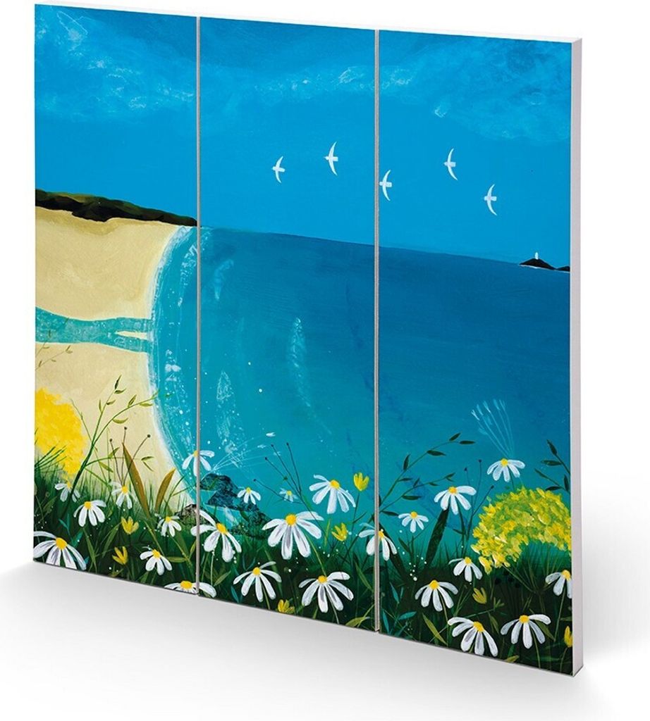 Julia Crossland - Tafel, Quadratisch PM5580 (30 cm x 30 cm) (Blau/Grün/Beige)