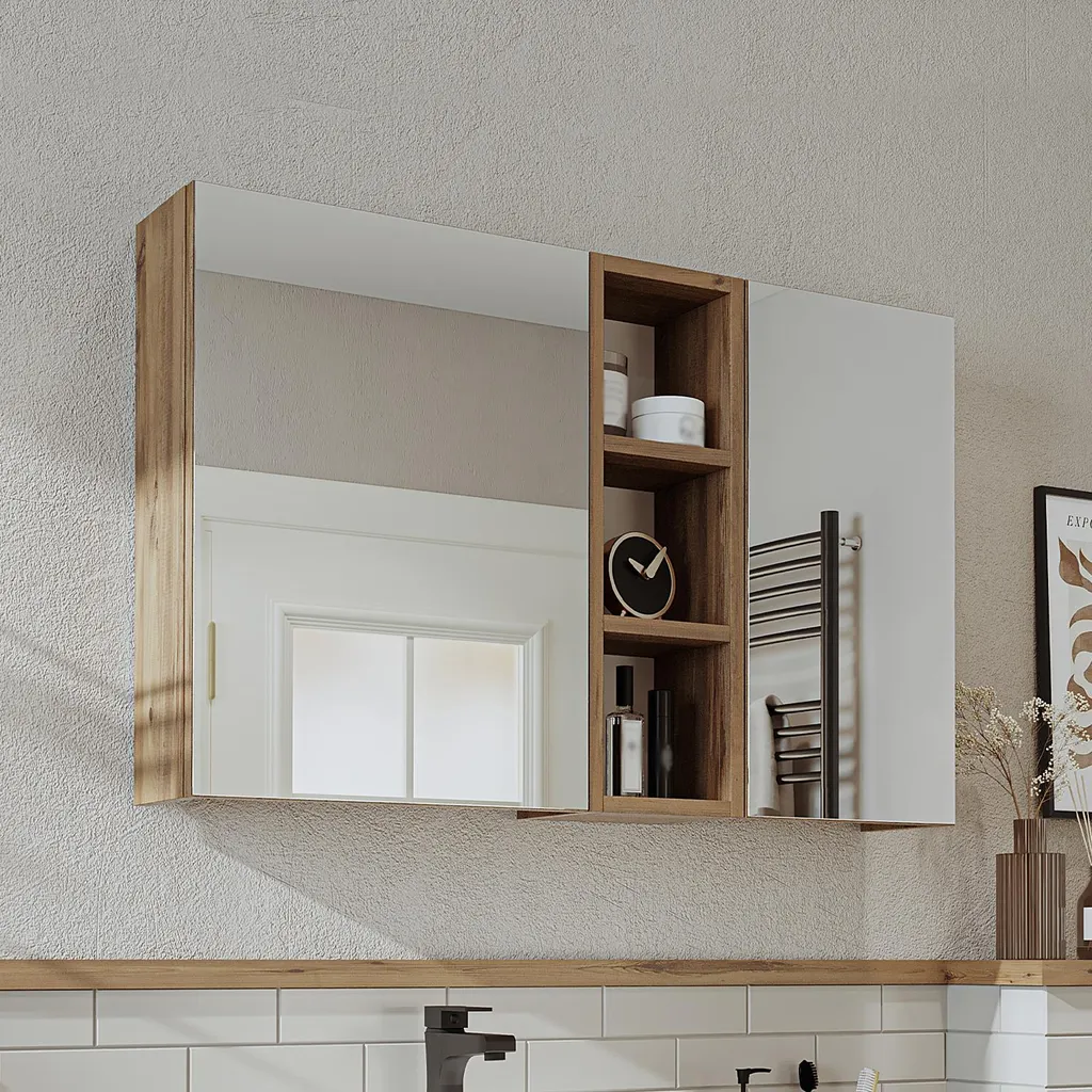 Armoire de toilette mince pour optimiser l'espace de rangement haut
