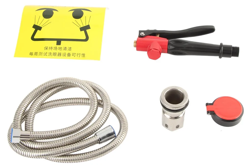 Douche oculaire d'urgence murale DN15, solution rinçage anti-acide