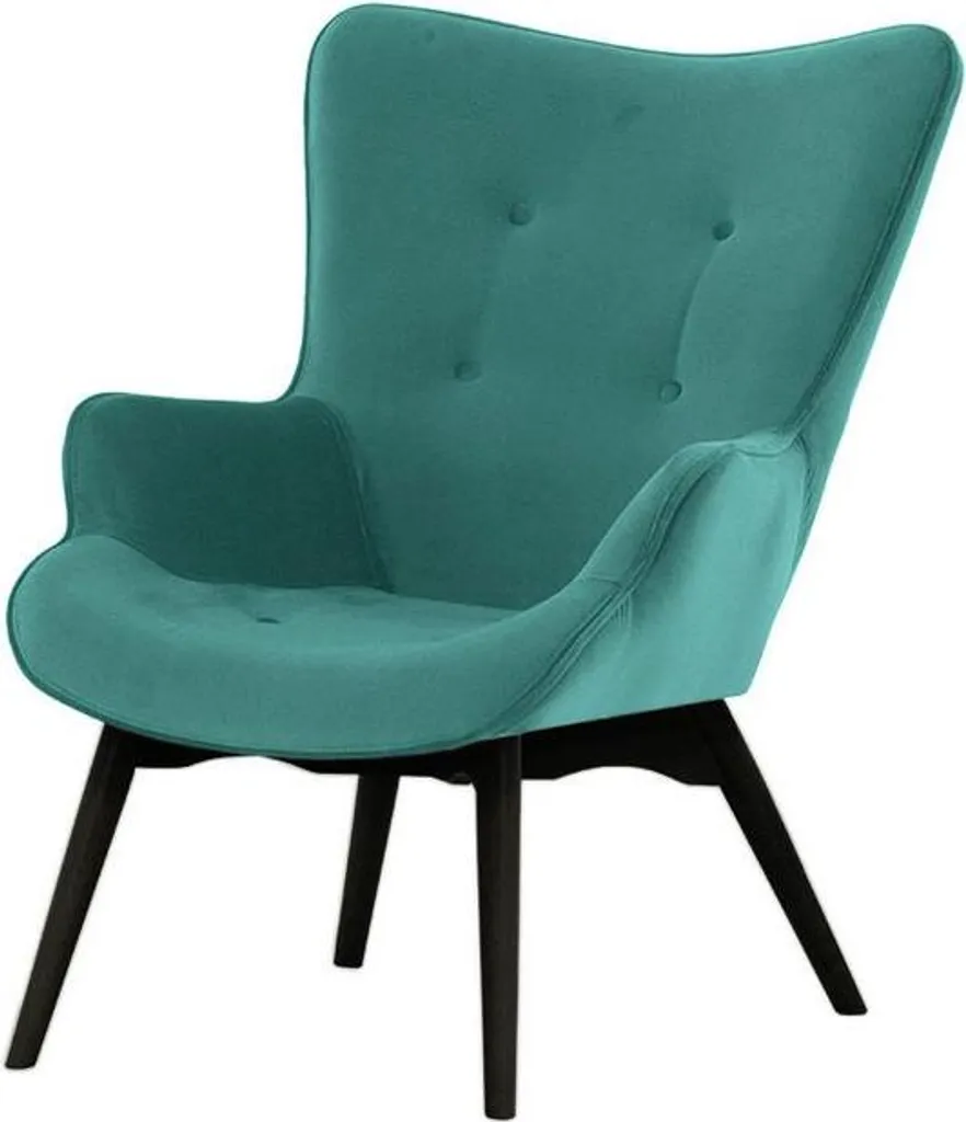 Fauteuil crapaud en velours noir Ducan pour coin lecture cosy
