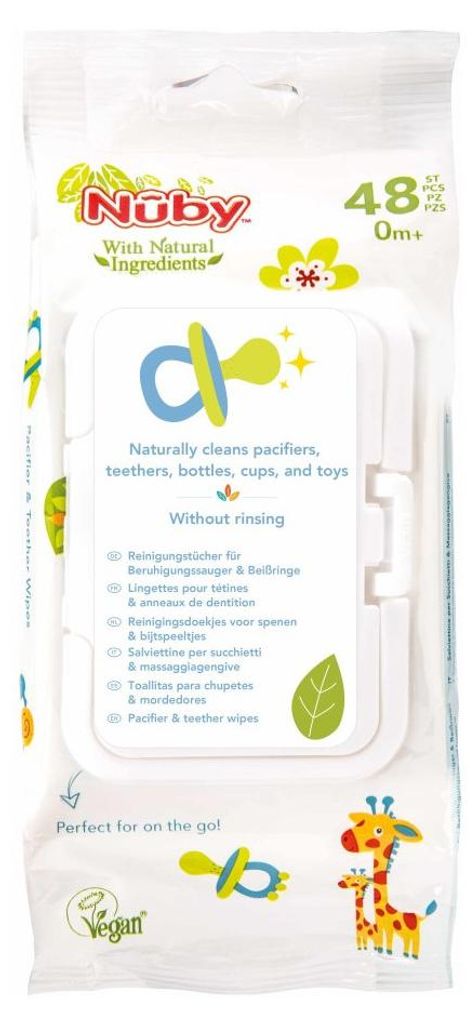 Nuby Fopspeen+bijtringdoekjes (48 stuks) Productafbeelding 