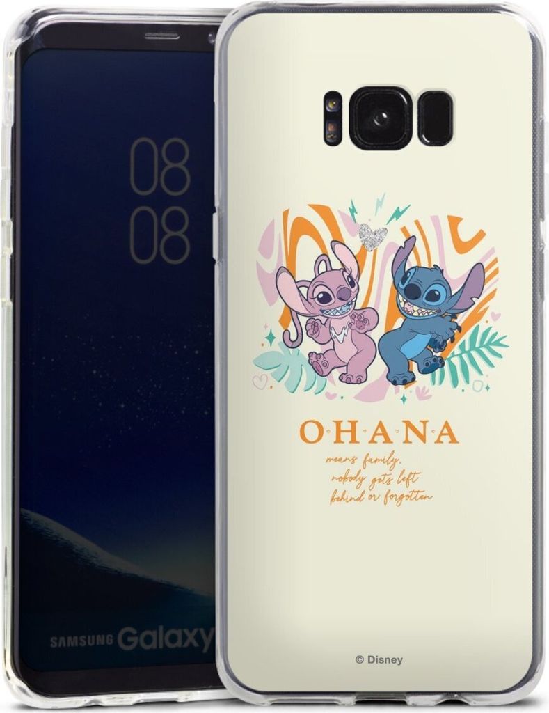 DeinDesign Handyhülle für Samsung Galaxy S8 Plus Silikon Hülle Case Smartphone Schutzhülle Disney Offizielles Lizenzprodukt Lilo & Stitch