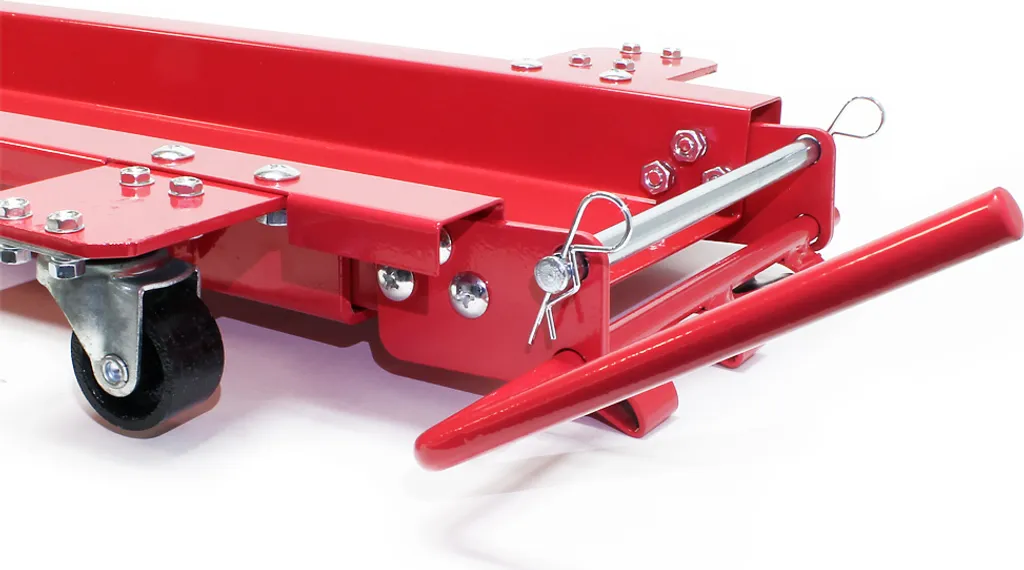 Pedana Manovra Moto Professionale 570kg - Carrello Acciaio Rinforzato - 7