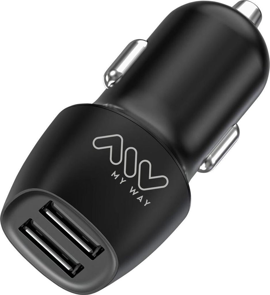 Ladegerät fürs Auto Myway Schwarz 15 W