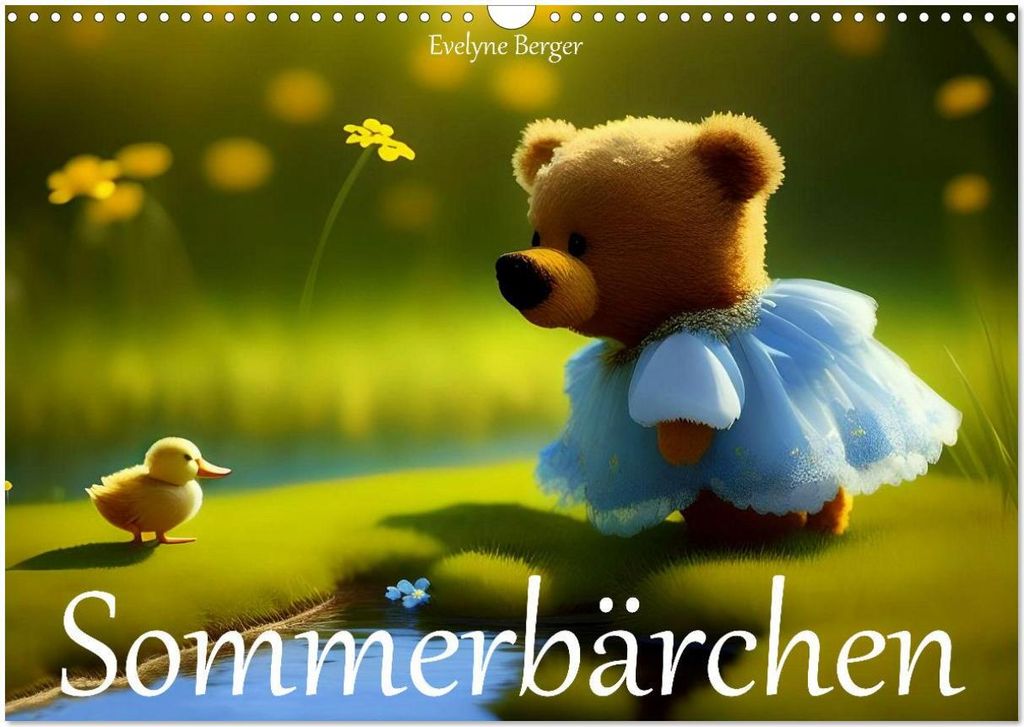Sommerbärchen (Wandkalender 2026 DIN A3 quer), CALVENDO Monatskalender