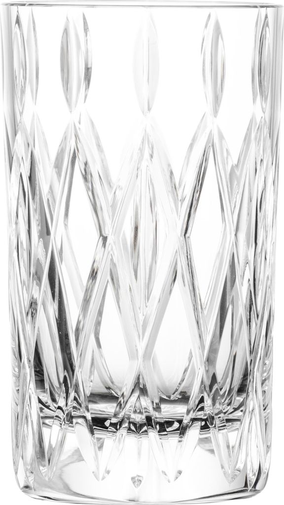 Schott Zwiesel Allround Age Becher (4er Set), modernes Trinkglas mit Relief, Kristallgläser spülmaschinengeeignet (Art. Nr. 124300)