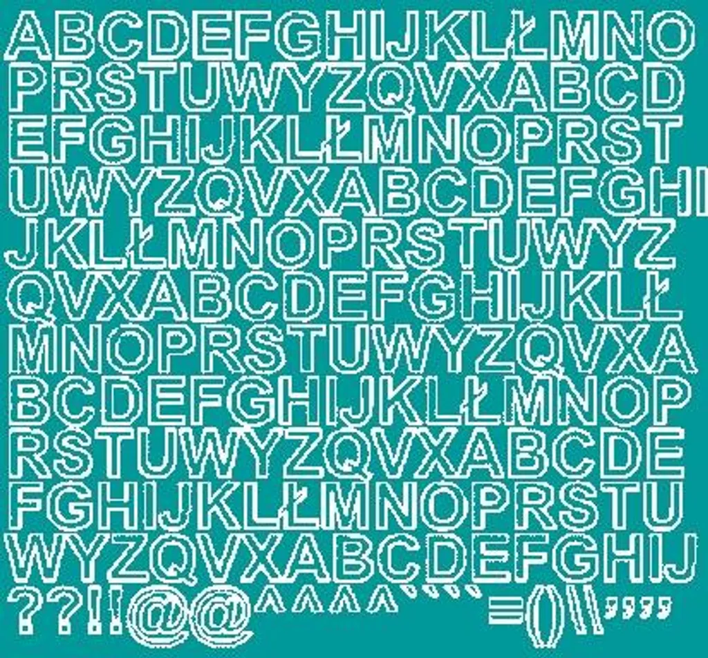 Lettere Adesive Color Turchese 1,5 cm Opache - Fai da Te Creativo e Allegro