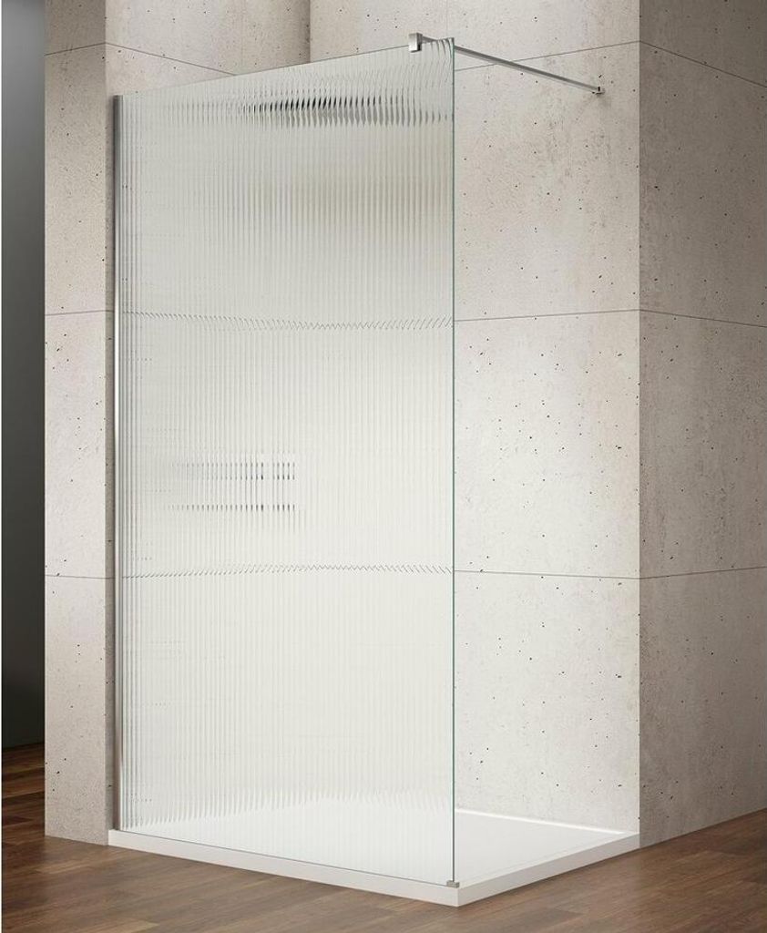 VARIO CHROME Walk-In Duschwand, Nordic Glas, 1400 mm