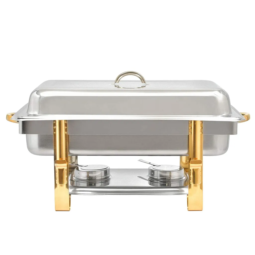 Chafing Dish 9L GN 1/1 en Acier Inox - Réchauffeur Professionnel 63x35cm