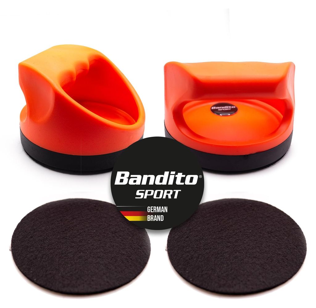 Bandito Airhockey Pusher HiPower, Profi-Spielgriff Ø 100 mm, super Gleitfähig, mit Fingerschutzrand, Turniergröße, ergonomischer Griff mit Fing...